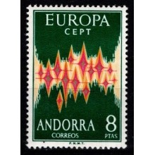 1972 -  Andorra, spansk post - AFA 69 - Frimærke - Stemplet.